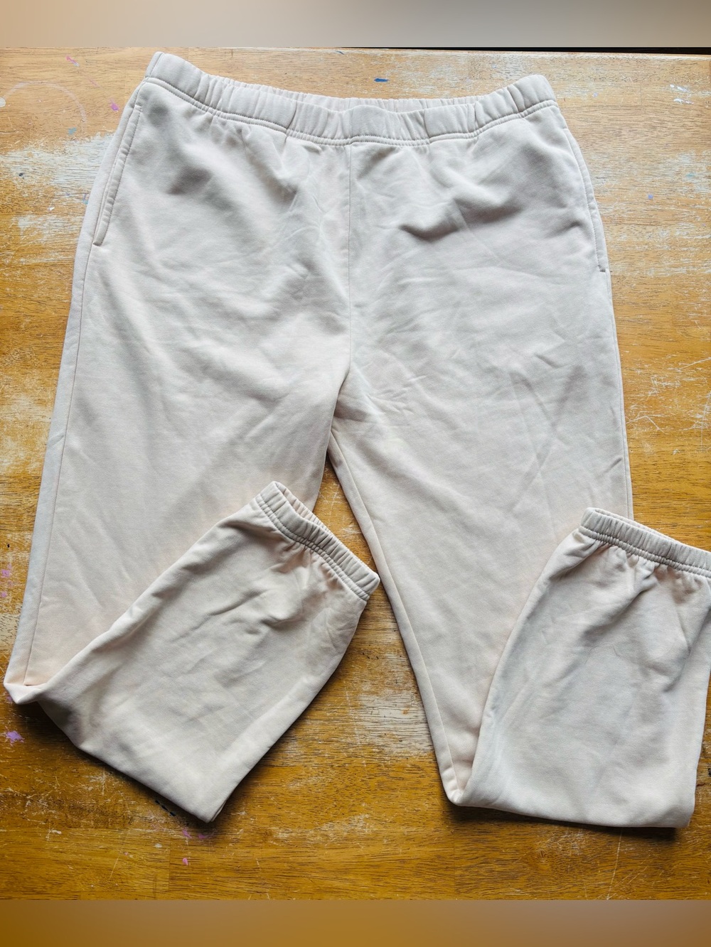 Allfenix Women's Cream/Tan Jogger Pants - Sweatpants NWT